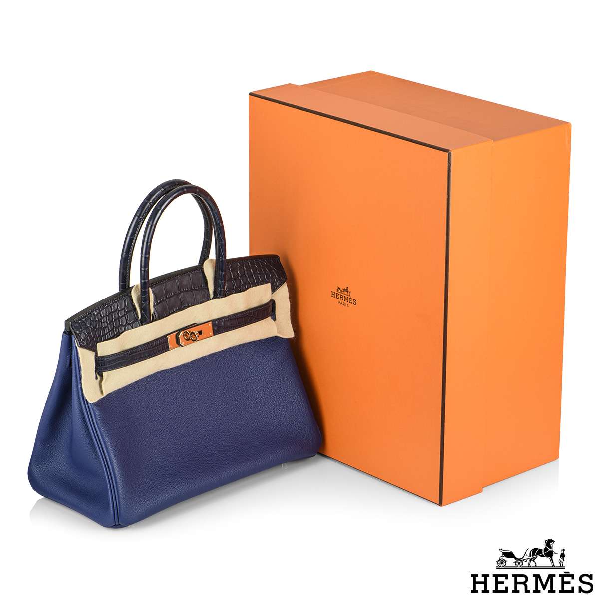 Hermès Birkin 25 Bleu Saphir Taurillon Novillo Gold Hardware GHW — The  French Hunter